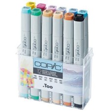 Markerlər Copic Classic Pastel Set, 12 ədəd, pastel rəngləri