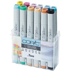 Маркеры Copic Classic Pastel Set, 12шт, пастельные цвета