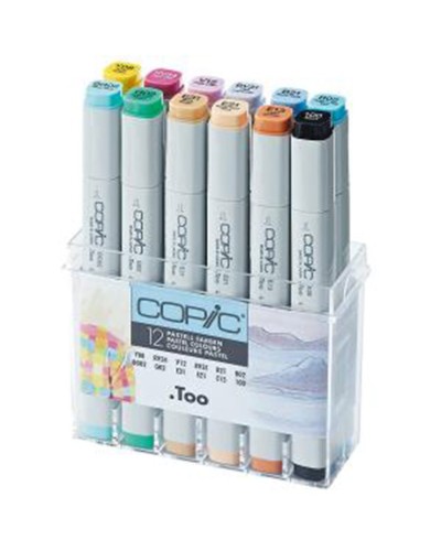 Markerlər Copic Classic Pastel Set, 12 ədəd, pastel rəngləri