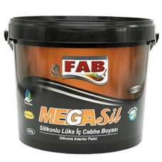 İç cəbhə boyası Fab boya Mega Sil, ağ, 25 kq