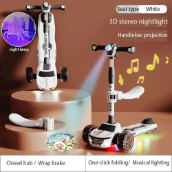 Скутер Maseratti White, 3+ лет Скутер Maseratti White, 3+ лет