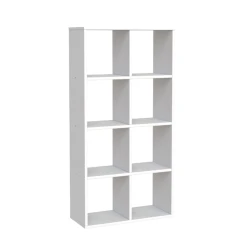 Стеллаж Mio Tesoro Мини 2.07.07.010.1, ЛДСП, белый, 58х25х115 см