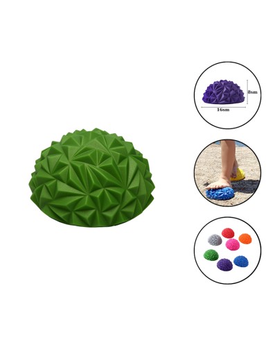 Yarıyumru massaj topu ayaqlar üçün Gymnic 1022 PVC, yaşıl, 16 sm