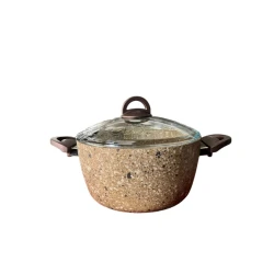 Кастрюля Cena, гранит, кремовая, 32 см