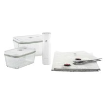 Vakuum qida saxlama dəsti Zwilling Fresh&Save 368060060 White S/M, 7 parça