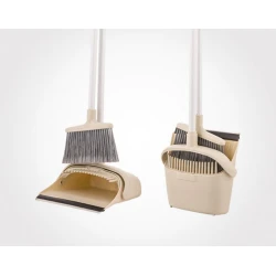 Süpürgə və xəkəndaz dəsti Limon OP-LW3, 25x23x105 sm, bej