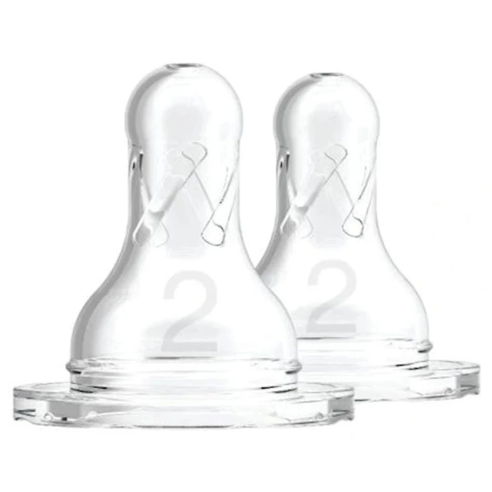 Насадка соски для бутылочек Dr Brown’s Options+, силиконовая, 3м+, 2 шт Насадка соски для бутылочек Dr Brown’s Options+, силиконовая, 3м+, 2 шт