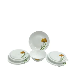 Nahar dəsti 04000664, 19 parça, ağ