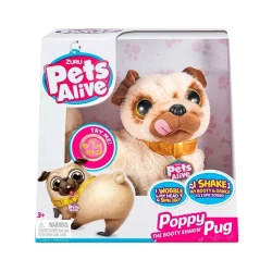 Yumşaq interaktiv oyuncaq Zuru Pets Alive Poppy the Booty Shakin' Pug 9521