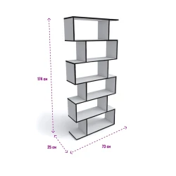 Стеллаж универсальный Letta,176х25х73 см,ЛДСП,белый Стеллаж универсальный Letta,176х25х73 см,ЛДСП,белый