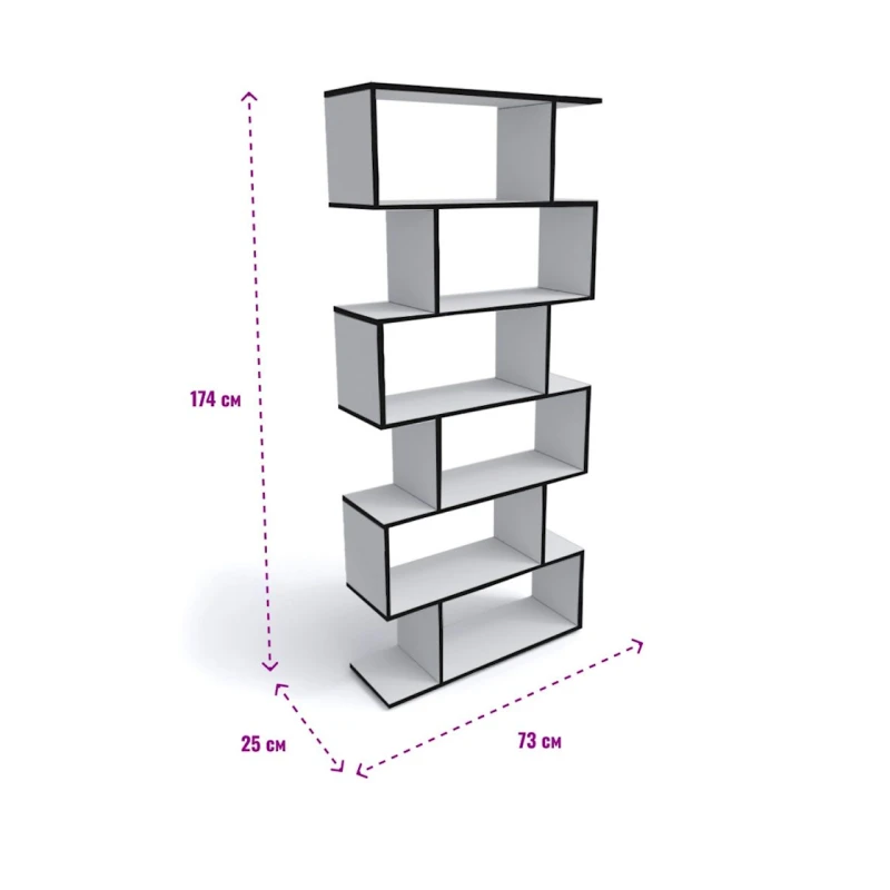 Стеллаж универсальный Letta,176х25х73 см,ЛДСП,белый Стеллаж универсальный Letta,176х25х73 см,ЛДСП,белый