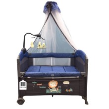 Manej-çarpayı Cool Baby VL-KIDS-147, göy, 110х70х74 sm
