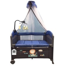 Manej-çarpayı Cool Baby VL-KIDS-147, göy, 110х70х74 sm