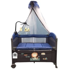 Манеж-кровать Cool Baby VL-KIDS-147, синяя, 110х70х74 см Манеж-кровать Cool Baby VL-KIDS-147, синяя, 110х70х74 см