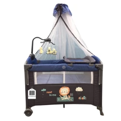 Манеж-кровать Cool Baby VL-KIDS-147, синяя, 110х70х74 см Манеж-кровать Cool Baby VL-KIDS-147, синяя, 110х70х74 см