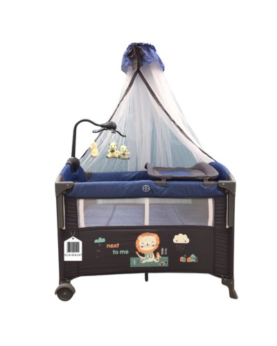Manej-çarpayı Cool Baby VL-KIDS-147, göy, 110х70х74 sm