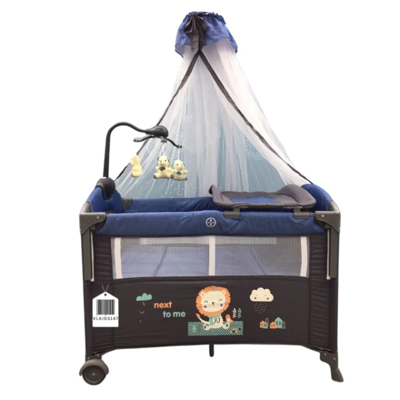 Манеж-кровать Cool Baby VL-KIDS-147, синяя, 110х70х74 см Манеж-кровать Cool Baby VL-KIDS-147, синяя, 110х70х74 см