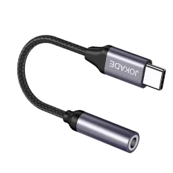 Переходник Jokade JC001 Type-C to Аудио 3.5 мм Black