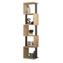 Stellaj Ev Plus 12115873, LDSP, antrasit/qəhvəyi, 161x30x35 sm