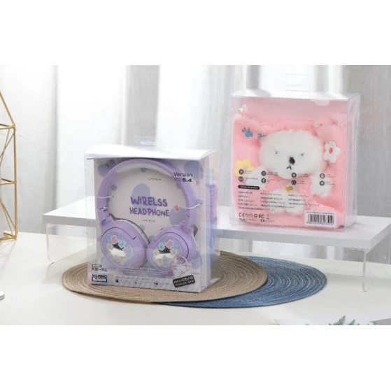 Uşaqlar üçün simsiz qulaqlıqlar, çəhrayı