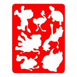 Трафарет Цветик, Животные Африки, 15,5х20