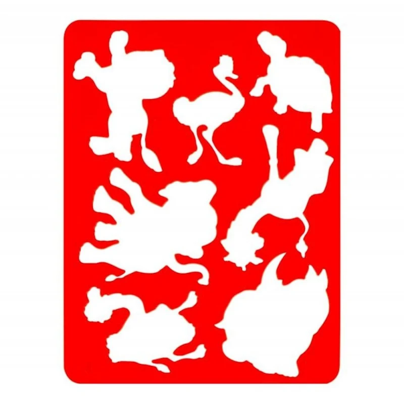 Трафарет Цветик, Животные Африки, 15,5х20 Трафарет Цветик, Животные Африки, 15,5х20