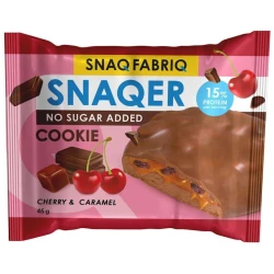 Протеиновое печенье Snaq Fabriq Snaqer Cherry & Caramel 45 г Протеиновое печенье Snaq Fabriq Snaqer Cherry & Caramel 45 г