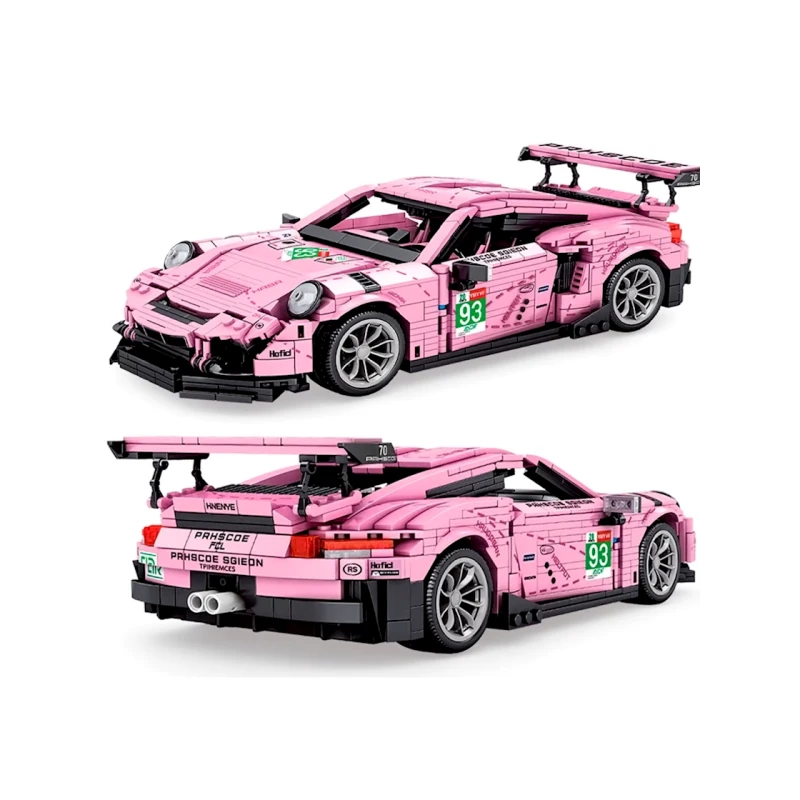 Qurma model Senco Porsche 911 İdman avtomobili çəhrayı, 1063 hissə Qurma model Senco Porsche 911 İdman avtomobili çəhrayı, 1063 hissə