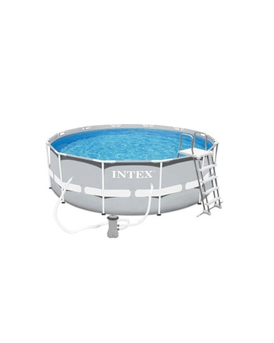 Hovuz karkaslı Intex H26225588718FR, 366x122 sm, 10685 l, boz