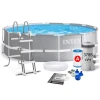 Бассейн каркасный Intex H26225588718FR, 366x122 см, 10685 л, серый Бассейн каркасный Intex H26225588718FR, 366x122 см, 10685 л, серый