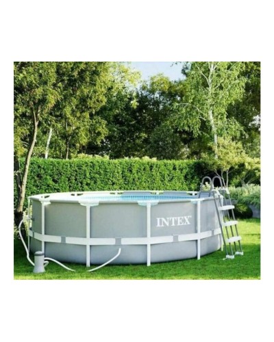 Hovuz karkaslı Intex H26225588718FR, 366x122 sm, 10685 l, boz
