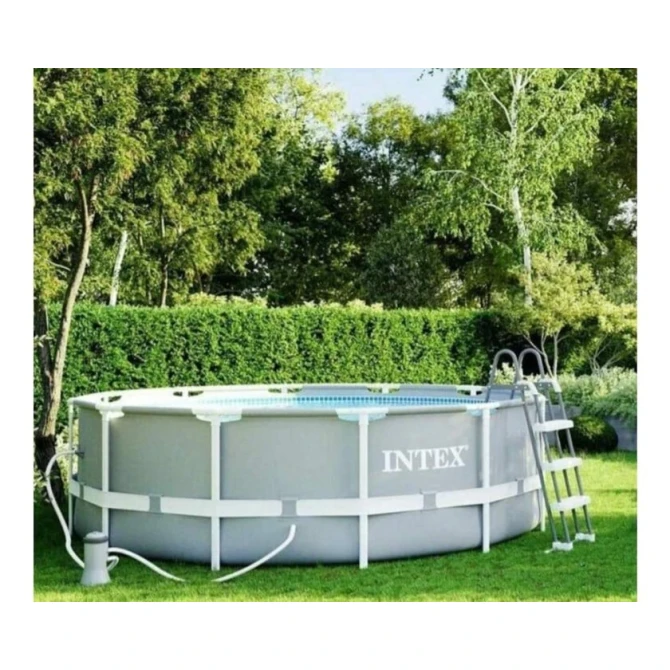 Бассейн каркасный Intex H26225588718FR, 366x122 см, 10685 л, серый Бассейн каркасный Intex H26225588718FR, 366x122 см, 10685 л, серый