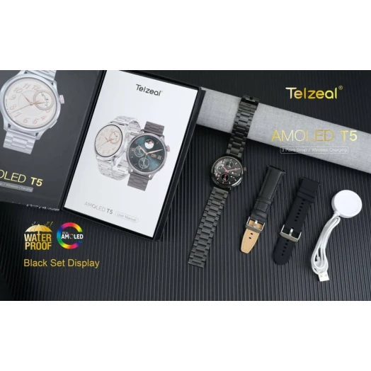 Ağıllı saat Telzeal T5 qara Ağıllı saat Telzeal T5 qara