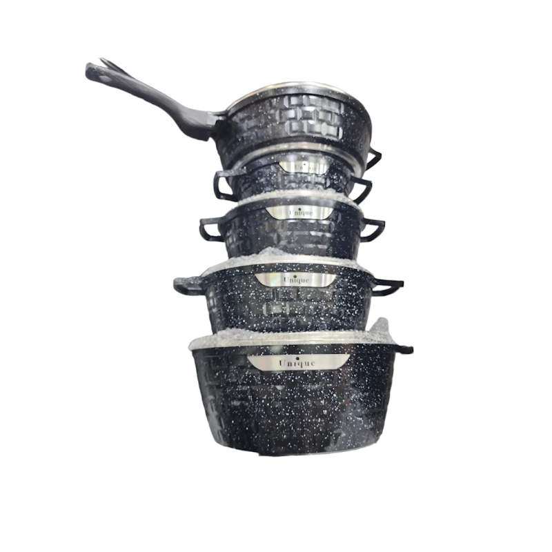 Qab dəsti AllB089, 5 əd, qranit, qara