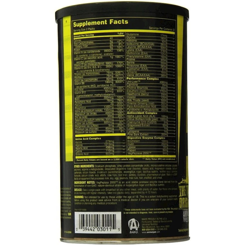 Минерально-витаминный комплекс Universal Nutrition Animal Pack 44 packs Минерально-витаминный комплекс Universal Nutrition Animal Pack 44 packs