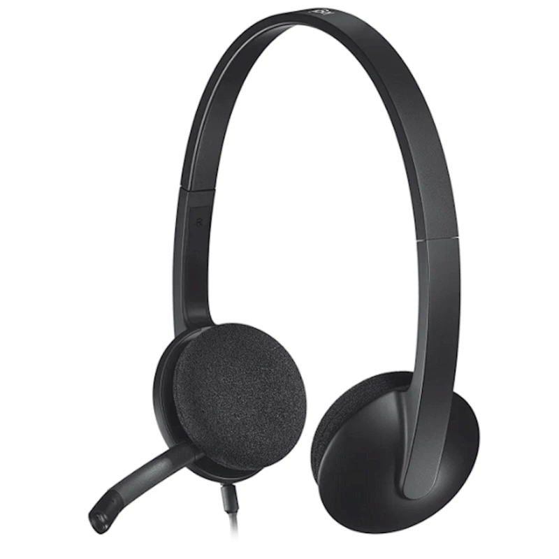 Наушники-гарнитура Logitech Corded H340 Black