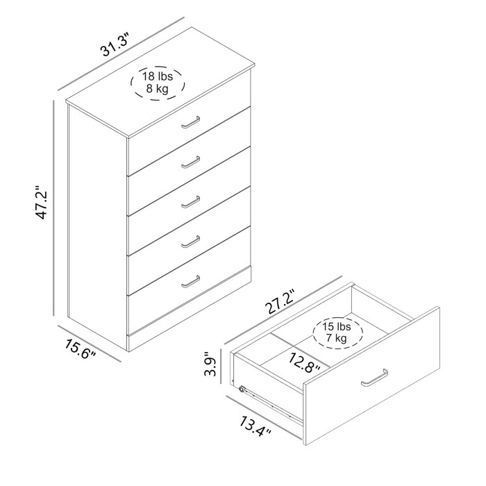 Комод Elegant Wood ZARR217 Комод Elegant Wood ZARR217