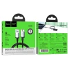 Кабель USB Hoco USB-A to Micro-B USB3.0, 0.5 м, черный