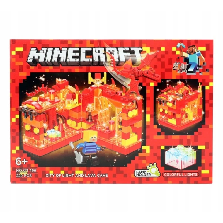 Конструктор Minecraft 4in1 50057, 6+ лет, 220 элементов, товар в ассортименте