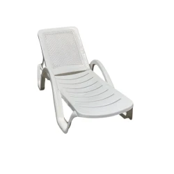 Шезлонг delgroup376, пластик, белый, 32x28x53 см Шезлонг delgroup376, пластик, белый, 32x28x53 см