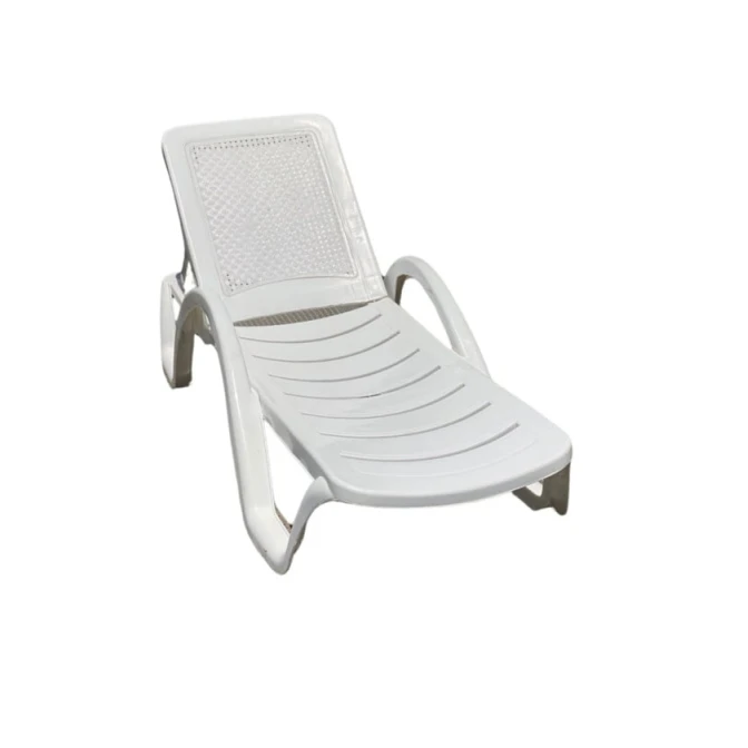 Шезлонг delgroup376, пластик, белый, 32x28x53 см Шезлонг delgroup376, пластик, белый, 32x28x53 см