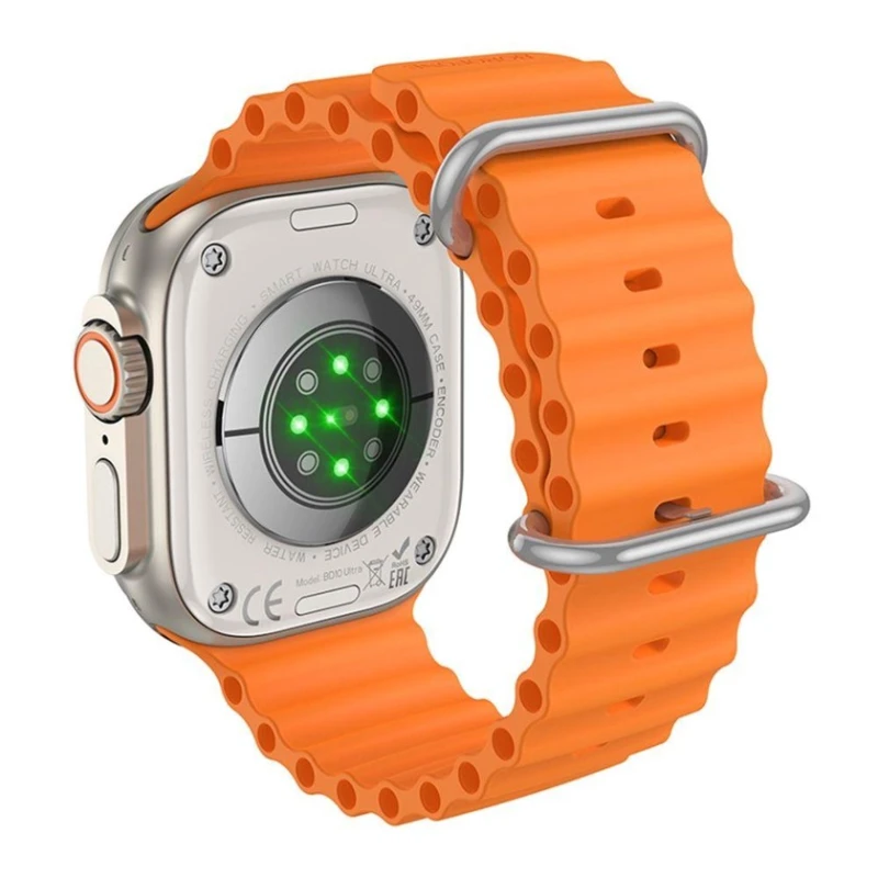 Смарт часы Borofone BD10 Ultra Silver/Orange