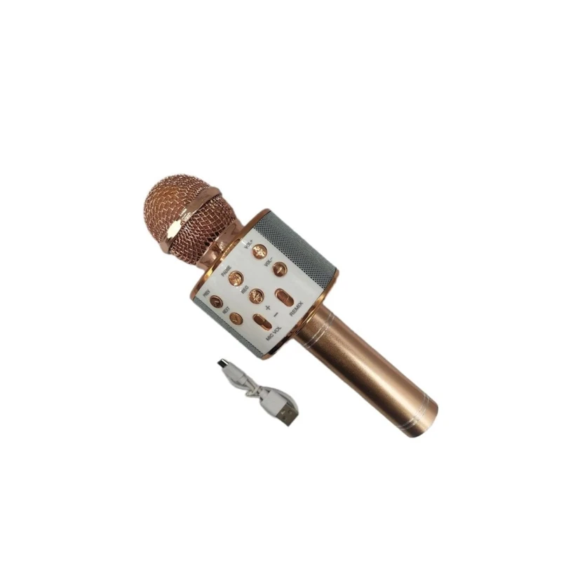 Беспроводной микрофон WS-858 Wireless Hifi Speaker Rose Gold Беспроводной микрофон WS-858 Wireless Hifi Speaker Rose Gold