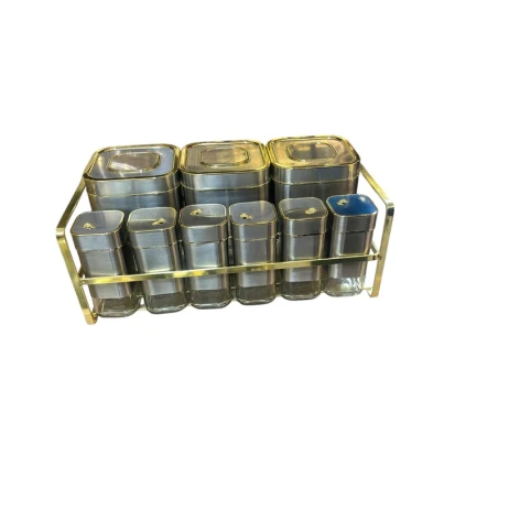 Набор емкостей для хранения специй MagiDeal SE128, серый/золотистый Набор емкостей для хранения специй MagiDeal SE128, серый/золотистый