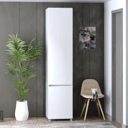 Шкаф ev_12116127, ламинат, белый, 50x45x200 см