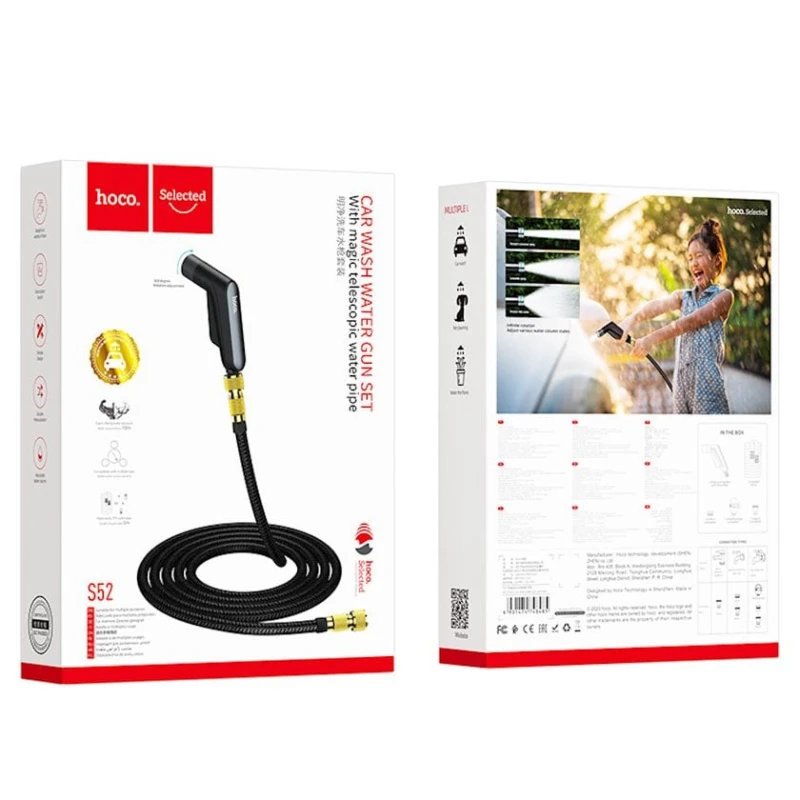 Avtomobilin yuyulması üçün tapanca və şlanq dəsti Hoco S52 Purity