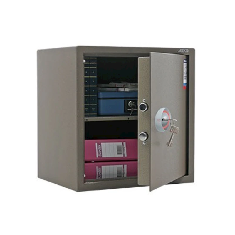 Офисный сейф Aiko TM-46, с ключом, коричневый, 460x440x355 мм Офисный сейф Aiko TM-46, с ключом, коричневый, 460x440x355 мм