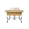 Məktəbli masası və iki oturacaq 3610001, tənzimlənən, boz/bej