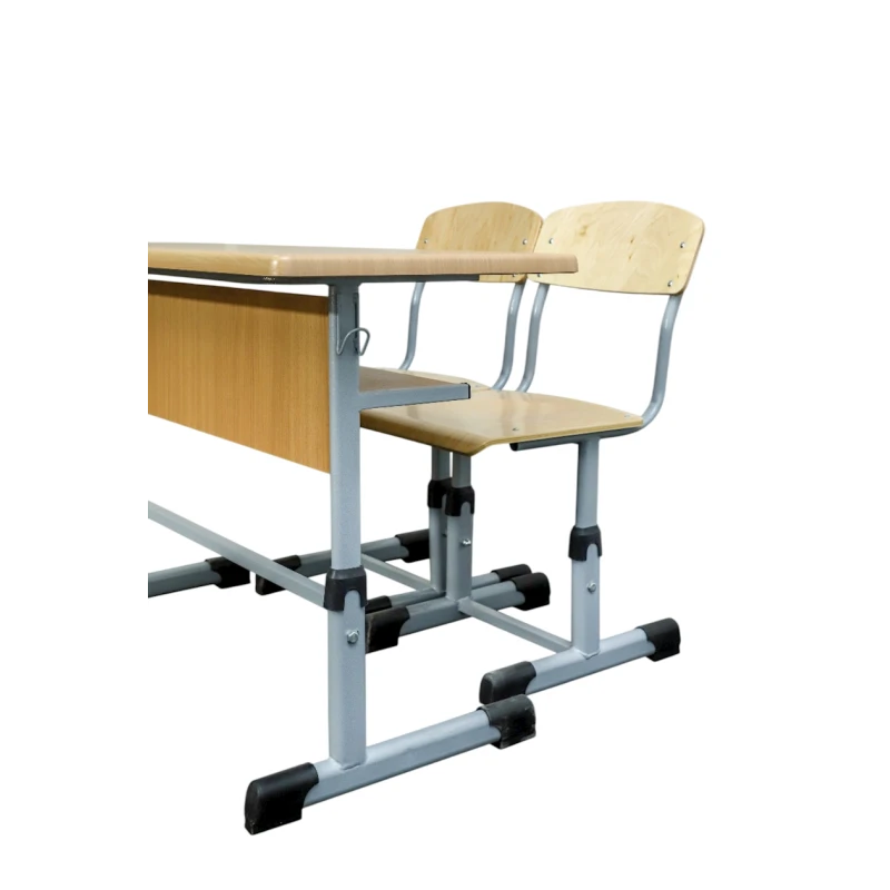 Məktəbli masası və iki oturacaq 3610001, tənzimlənən, boz/bej Məktəbli masası və iki oturacaq 3610001, tənzimlənən, boz/bej