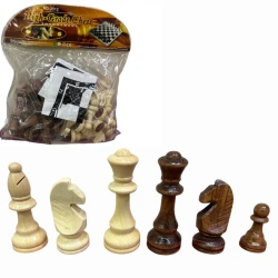 Шахматные фигуры WS0884, бежевый/коричневый Шахматные фигуры WS0884, бежевый/коричневый